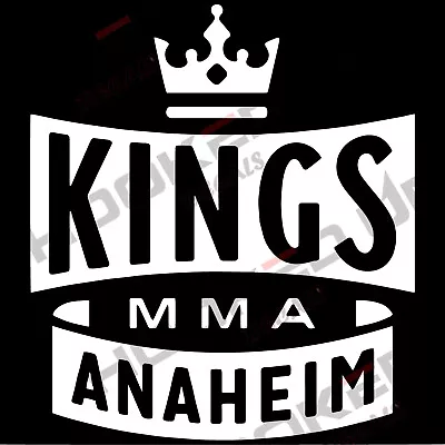 Kings MMA Anaheim Vinyl Transfer Decal • $6.50