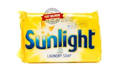 Sunlight Soap Household Use Stain Removal Real Lemon Laundry Bar- 80g  UK • £5.49