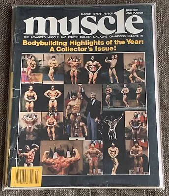 Mr. Olympia/Mr. International - Muscle Builder Bodybuilding Magazine March 1978 • $49.99