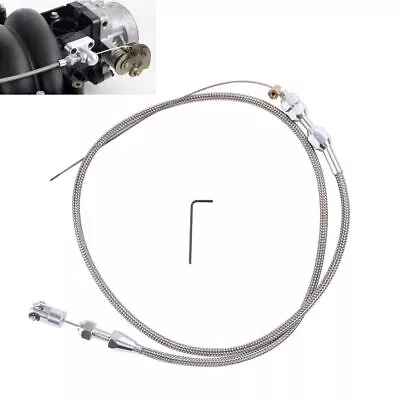 36 Inch Length Adjustable Auto Throttle Cable Accelerator Cable Stainless Steel • $28.60