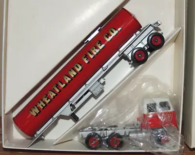 VINTAGE NEW WINROSS DIECAST SEMI TRACTOR TRAILER WHEATLAND FIRE CO Pennsylvania • $17.10