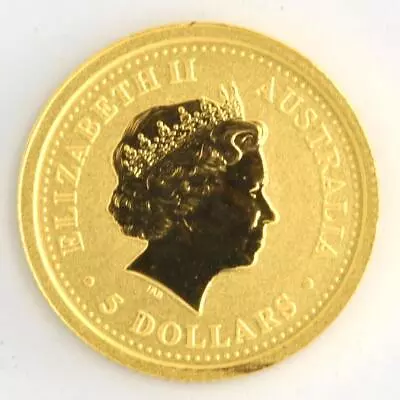 2007 Australia Elizabeth II Pig 1/20th Ounce .999 Fine Pure Gold Coin Round • $174.99