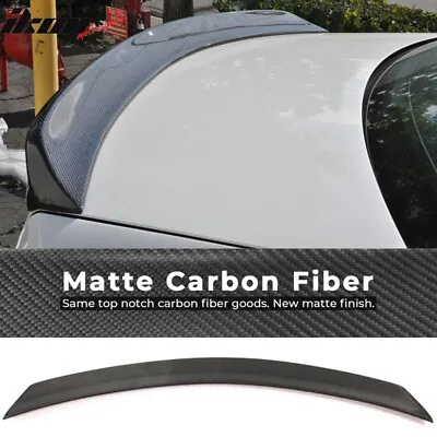 Fits 08-14 Benz C-Class W204 Sedan V Style Trunk Spoiler Wing Matte Carbon Fiber • $180.49