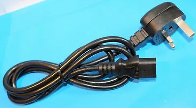 Genuine Branded Power Lead Cord 10A 250V  Standard IEC C13 Connector - UK 3 Pin • £7.99
