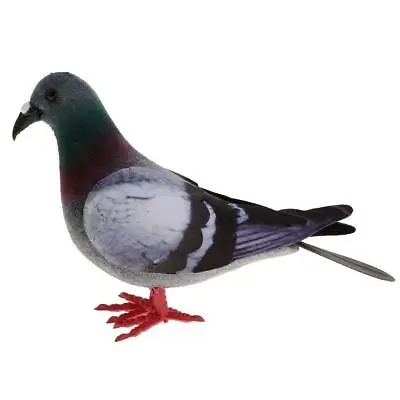 £4.19 • Buy 1x Pigeon Artificial Doves Simulation Feathered Birds Model Home Ornaments Decor