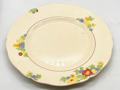 £19.99 • Buy Vintage Royal Doulton Minden D5334 Cream Floral Decorative Dinner Plate
