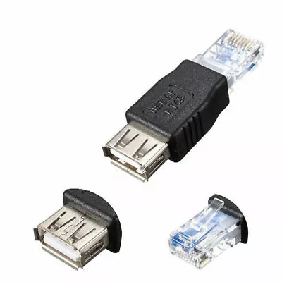 New RJ45 Male To USB AF A Female Adapter Socket LAN Network Ethernet Router Plug • $3.99