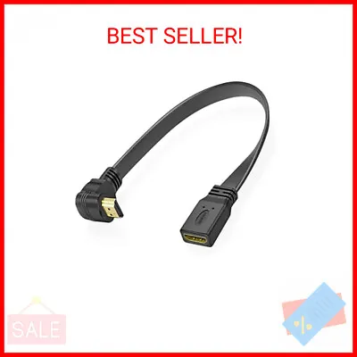 URWOOW HDMI Extension Cable High Speed 90-Degree Angle HDMI Male To Female Exten • $9.99