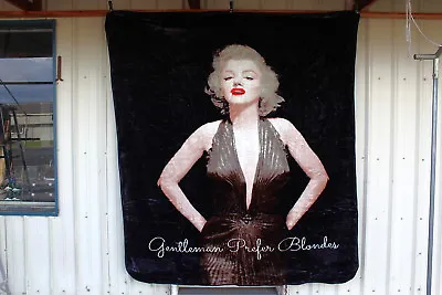 Marilyn Monroe Gentlemen Prefer Blondes Queen Size Blanket • $62.76