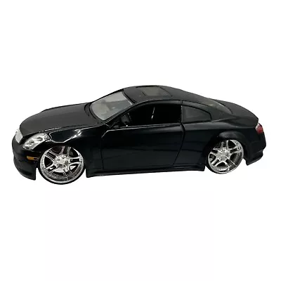 Jada Dub City Infiniti G35 Car Scale 1/24 Black 2004 Diecast 90288 Model Toy • $30.99