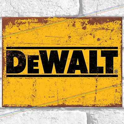 £3.95 • Buy DEWALT Metal Signs Power Tools Garage Sign Shed Rustic Vintage Bar Sign Plaque