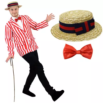 Mens Old England Costume Blazer Edwardian Fancy Dress Barbershop Quartet Book • £22.99