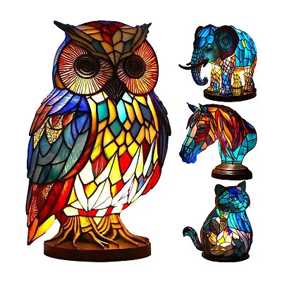 Painted Animal Night Light Home Decor For Animal Lovers • £20.39