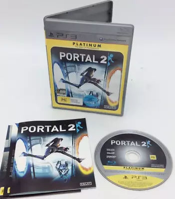 Portal 2 PS3 Game Manual Inc. Playstation 3 PAL • $15