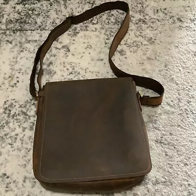 Jack & Chris Mens Leather Messanger Bag Purse Crossbody • $69