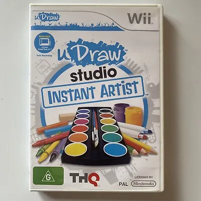Udraw Studio Instant Artist (2011) Nintendo Wii Game Requires Tablet To Play • $6
