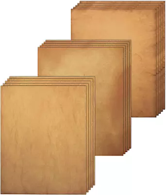 48 Pack Antique Stationary Parchment Paper 8.5″x 11″ Vintage Paper For Writing • $13.76