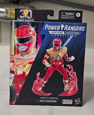 Power Rangers Lightning Collection Remastered Mighty Morphin Red Ranger Figure • $99.95