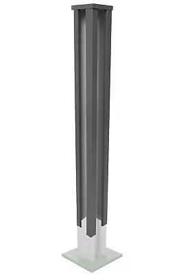 £54.99 • Buy Slotted Concrete Corner Post Extender Graphite Grey Free Delivery Up To 7 Feet