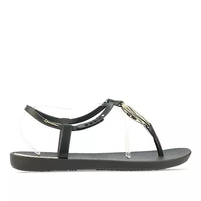 Women's Ipanema Charm Loop Adjustable Strap Sandals In Black • £26.99