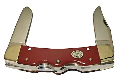 Custom Moore Maker 5214 UDLB Large Double Lock Back Knife W Red G-10 Scales 2014 • $119.50