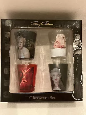 Marilyn Monroe Glassware 4 Shot Glass Set • $14.95