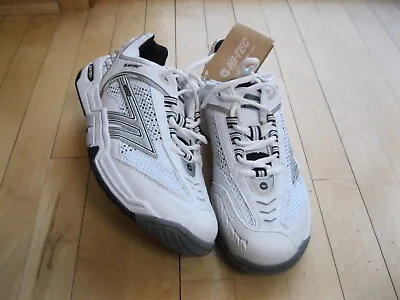 Hi-Tec M550 Indoor Court Squash Racquetball Sneaker Shoe White Men 12 NEW • $49