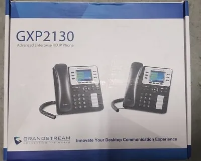 New! GRANDSTREAM GXP2130v2: 3 Line HD IP Phone W/Clr Display-VoIP Bluetooth EHS • $74.99