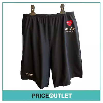£37.50 • Buy Comme Des Garçons X Speedo - CDG Play Black Mens' Swim Shorts W/ Red Print - BRA