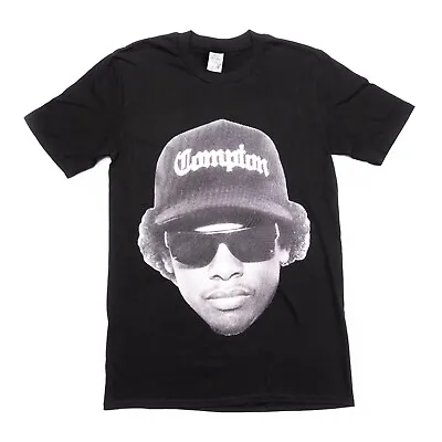 Eazy-E NWA Compton Mens Face Graphic Hip Hop Black Short Sleeve T-Shirt Tee Top • £14.99