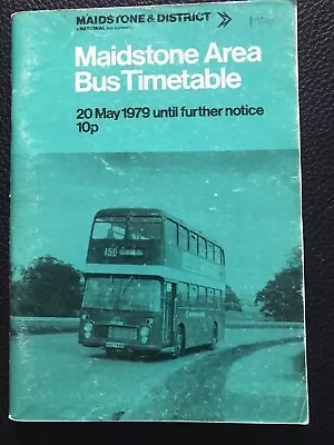 East Kent/Maidstone & District Bus Timetable Bundle X 3 - 1979/80 • £4.95