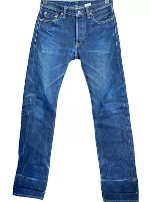 IRON HEART Straight Jeans Cotton Indigo 32 Used • $342.44