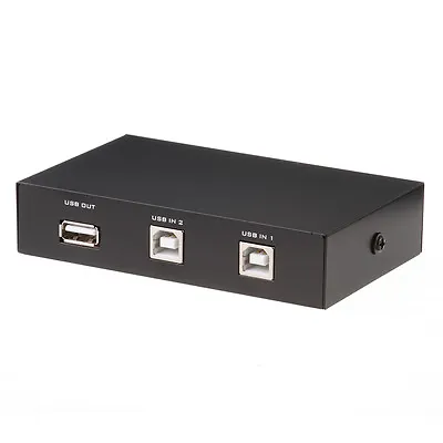 2 Port USB 2.0 Sharing Switcher Adapter Switch Box For PC Scanner Printer Manual • $5.45