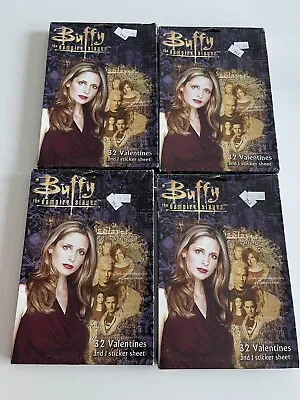 4x Buffy The Vampire Slayer 2004 Valentine's Day Cards + Stickers UNOPENED New • $125