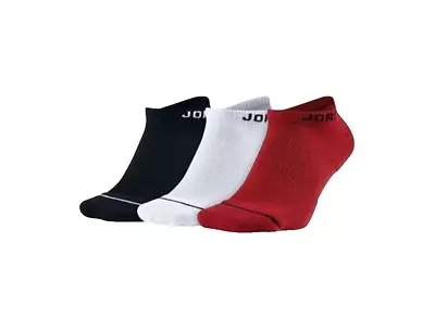 Nike Air Jordan Everyday No-Show Dri-Fit Men Socks 3 PK Black SX5546 011 Size XL • $22.50