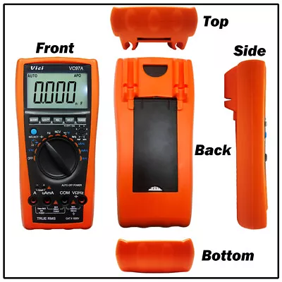 Aidetek VC97A T-RMS Back Light Multimeter Clamp Meter With Test Tweezer Clip USA • $40.94