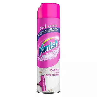 Vanish Carpet Cleaner Upholstery Gold Power Shampoo Large Area Cleaning 600 Ml • £11.23