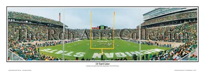 2006 Michigan State Spartans Spartan Stadium 19 Yard Line Panoramic Poster 5019 • $49.95