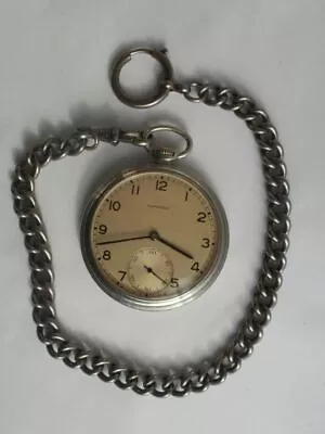 Longines Swiss Steel Men's Mechanical Military Cal.37.9 Vintage Pocket Watch  • $290