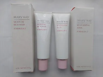 Mary Kay Lot Moisture Rich & Revitalizing Mask Formulas 1 & 2 Discontinued • $40