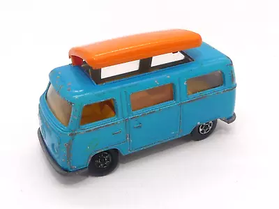 Matchbox Series Superfast Volkswagen VW Camper Dormobile Bus No 23 Blue 1970 • $28