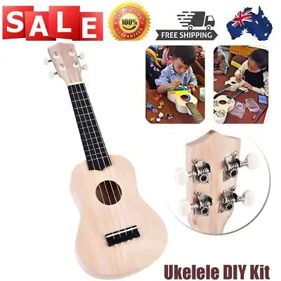 $13.88 • Buy 21 Inch Kids Ukelele Colorful Guitar DIY Kit Musical  Instrument Toy Kids Gift