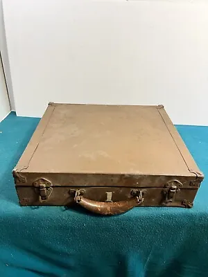 Kennedy Kits Trunk Military Footlocker Chest Box Case Antique Metal Suitcase • $50