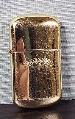 Vintage Camel Cigarettes Silver Gold Flip Zippo Lighter Rounded Edges • £14.41