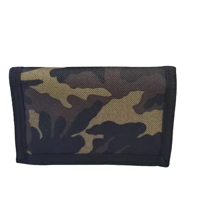 Army Camouflage Print Canvas Trifold Ripper Wallet 8007 • £6.99
