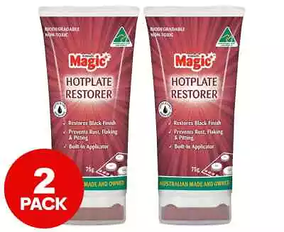 2 X Hotplate Magic Cast Iron Hotplate Restorer 75g Free Shipping AU • $24.32