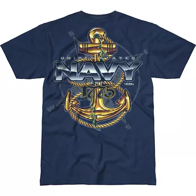 7.62 Design Mens Usn Compass Battlespace T-shirt Army Cotton Top Marine Navy • £13.95