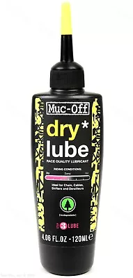 Muc-Off Dry 120ml Bicycle Chain Lube Bottle Road/MTB/CX Biodegradable 4oz • $11.99