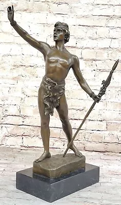 MidCentury Bronze Sculpture Of A Nude Athlete Made By Lost Wax Method • $499