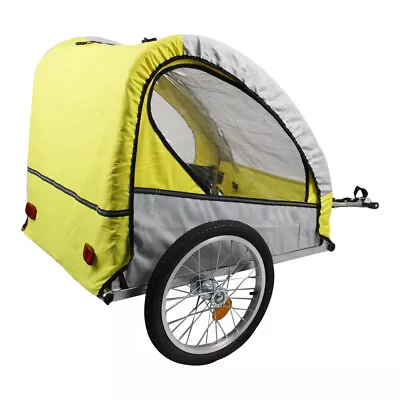 Foldable Bike Cargo Trailer Steel Carrier Storage Cart Bicycle 100LBS Capacity • $75.19